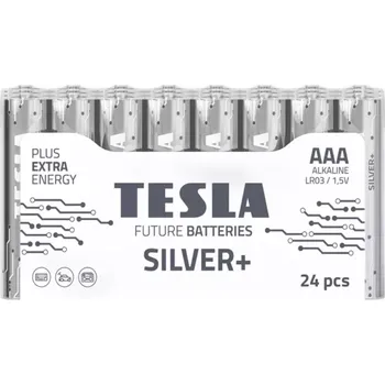 Článková baterie Baterie Tesla AAA Silver+ Multipack 10 ks LR03
