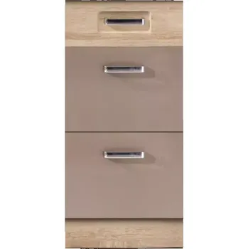 Kuchyňská skříňka Premio 8D dub sonoma/cappuccino