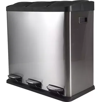 Odpadkový koš Odpadkový koš ftc1738a 60L (3x20L) stříbrný