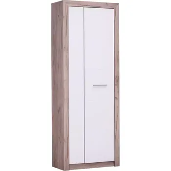 Skříň Astor dub šedá/bílá lesk 11008564
