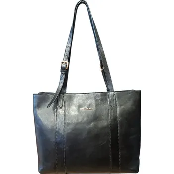 Kabelka Marta Ponti kožená dámská kabelka černá 8106189 PRETO