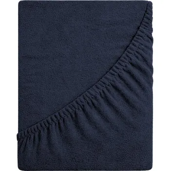 Prostěradlo Prostěradlo Froté Delux - tmavě modré 80x160 s gumou - Polský výrobek