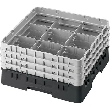 přísavka na sklo Cambro Koš Camrack 9 pozic, výška sklenice 25,8 cm - Černá| TOM, R-9S958-110