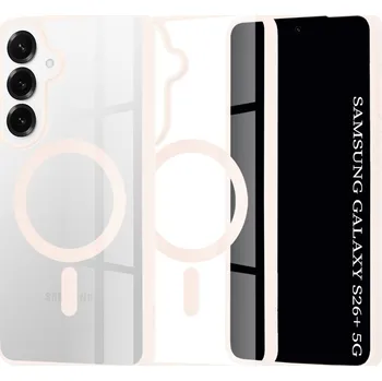 Pouzdro na mobilní telefon Techsuit - MagSafe Pro - Samsung Galaxy S26 Plus - tělová růžová