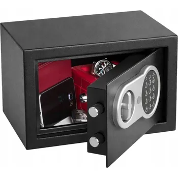 Trezor DOMÁCÍ TREZOR ELEKTRONICKÝ BEZPEČNOSTNÍ SCHRÁNKA KASA S KÓDEM 2 KLÍČE PEVNÝ