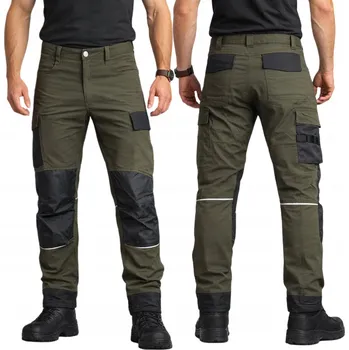 Pracovní obuv Dlouhé pracovní kalhoty Specto Vojenské bojovky pánské taktické khaki vel. 44