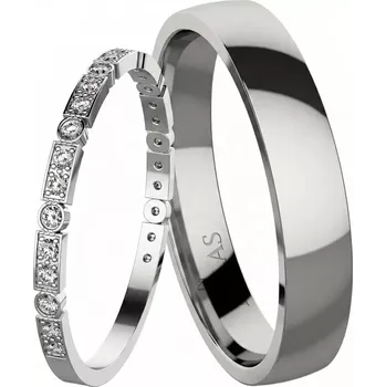 Prsten Safa zlato + Nevada chirurgická ocel - kombinace materiálů