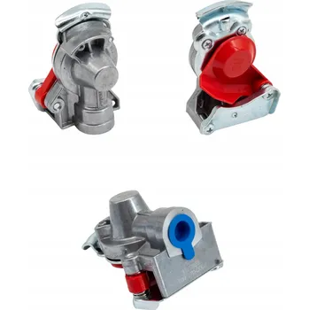 Příslušenství ke kompresoru Pneumatická spojka M16 červená s ventilem