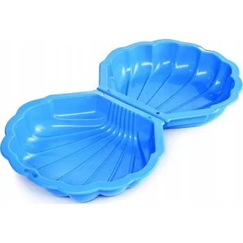 Pískoviště VELKÉ PÍSKOVIŠTĚ XXL BAZÉN 2v1 MUŠLE ZAMYKANA PIASKOWNICA DWUCZĘŚCIOWA