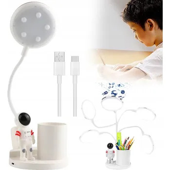 Lampička STOLNÍ LAMPA NOČNÍ NA STŮL LED ŽÁROVKA E27 12W MODERNÍ ČERVENÁ