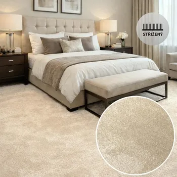 Koberec Metrážový koberec ANCORA 110 sand Označení šíře role: 4 m