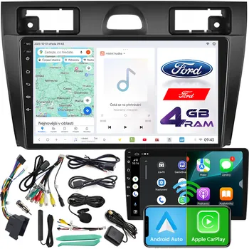 Auto Hi-Fi Autorádio NCS D9 Ford Fiesta Mk6 2006-2008 Android Navigace 4GB LTE