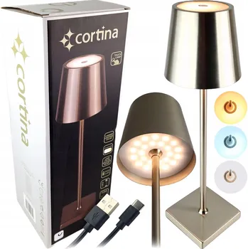 Lampička MODERNÍ LED LAMPA STOLNÍ NOČNÍ NA STŮL USB BEZDRÁTOVÁ DOTYKOVÁ