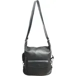 Vera Pelle kožený kabelko-batoh černý ČERNÝ