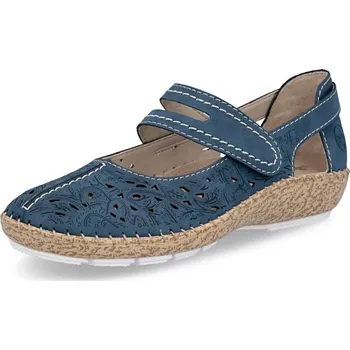 Dámská obuv Dámské baleríny RIEKER 44872-14 modrá S6 42