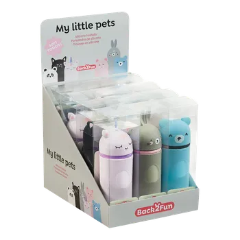 Penál Miquelrius B2F - penál se zipem Little Pets, mix motivů, 12 ks, displej, mix barev