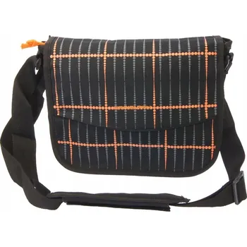 Pánská taška přes rameno Down&Out Černo-oranžová voděodolná