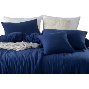 Povlečení POVLEČENÍ NA DEKORAČNÍ POLŠTÁŘ 50x70 CM MODRÉ DOTTA - ZAPÍNACÍ NA PŘEKRYT