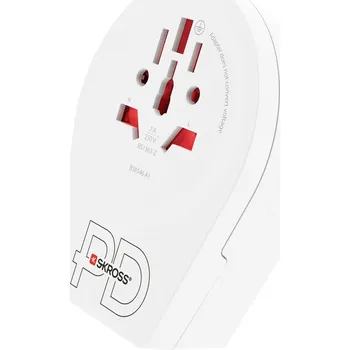 Cestovní adaptér Skross 1.500291 cestovní adaptér Country Adapter World to UK USB C20PD