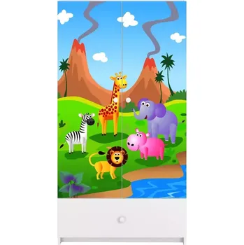 Ložnicová sestava Skříň Babydreams bílá - Safari