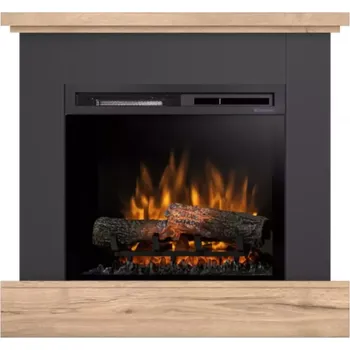 Elektrický krb Jukon 23 černá/dub světlý