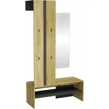 Předsíňová stěna Lunari černá/artisan