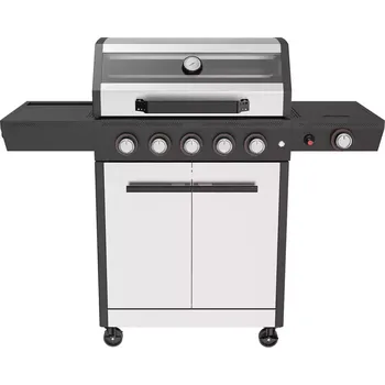 Zahradní gril Plynový gril Mercado De Luxe silver 5+1, 18KW