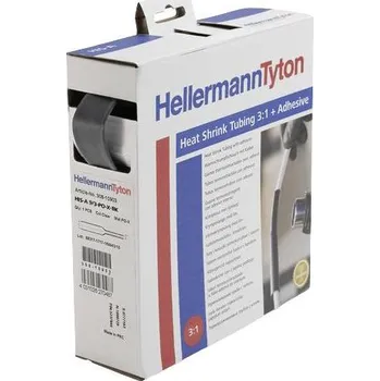 HellermannTyton 308-11800 smršťovací bužírka s lepidlem černá 19 mm 6 mm Poměr smrštění:3:1 1 ks