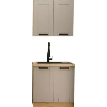 Kuchyňská linka Kuchyňská linka Luna claygrey/artisan 80cm bez pracovní desky