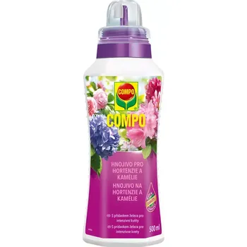 Hnojivo Compo tekuté hnojivo pro hortenzie a kyselomilných rostlin 500 ml