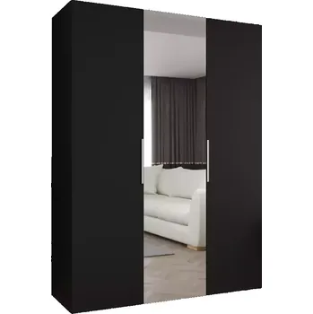 Předsíňová stěna Skříň Marbella II 150 černá/stříbrná