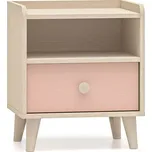 Noční stolek Mevel 10 pouštní písek/millenial pink