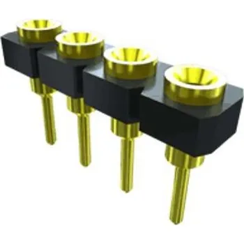 Elektrický konektor Patice PCB, řada: SL, rozteč: 2.54mm, počet kontaktů: 6, počet řad: 1, Průchozí otvor Low-Profile Machine Socket Strip