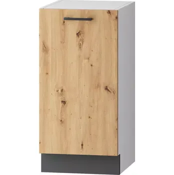 Kuchyňská skříňka Kuchyňská Skříňka Clara D40 P/L grafitově šedá/dub artisan