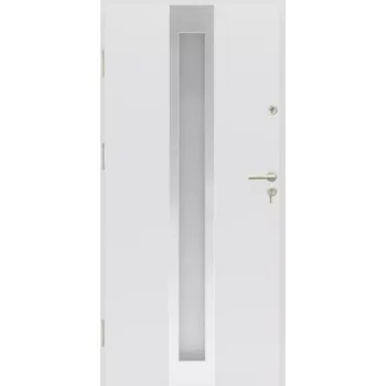 Vchodové dveře Vchodové dveře Grenada 01 90L Bílé otevírané dovnitř