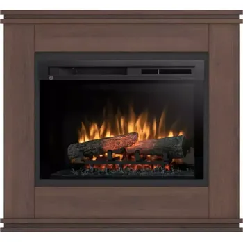Elektrický krb Vena 26 dub tmavý/černá