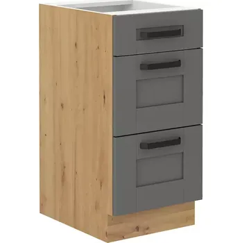 Kuchyňská skříňka Kuchyňská skříňka Luna dustgrey/artisan 40D 3S BB