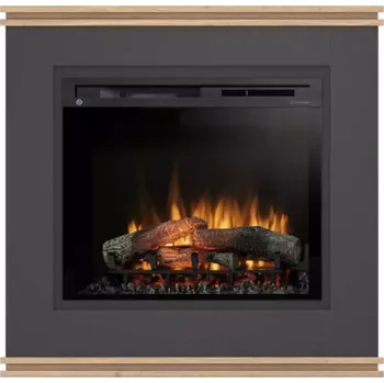 Elektrický krb Vena 28 černá/dub světlý