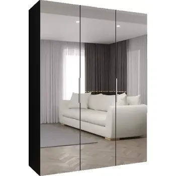 Předsíňová stěna Skříň Marbella III 150 černá/stříbrná