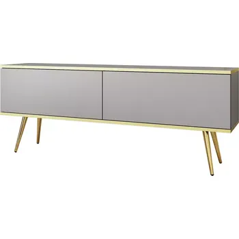 Obývací stěna Tv stolek Oro 135 šedá + nohy černé