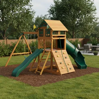 Dětské hřiště Dětské hřiště Gorilla Outing s turbotobogánem