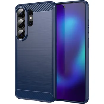 Pouzdro na mobilní telefon Techsuit - Carbon Silicone - Samsung Galaxy S26 Ultra - modrá