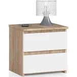 KOMODA CL2 2SZ CLP PK DUB SONOMA / BÍLÁ