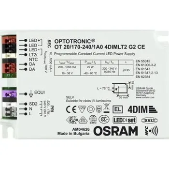 Napájecí zdroj pro osvětlení Budič LED 4052899981959 80 220V 200 1050mA 110W IP20 konstantní proud Osram