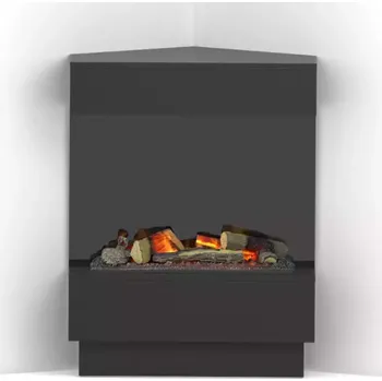 Rohový elektrický krb Cassette 400/600 černý