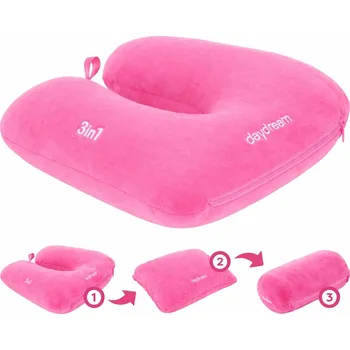 Cestovní polštářek Daydream 3v1 - multifunkční cestovní polštář Barva: Růžová