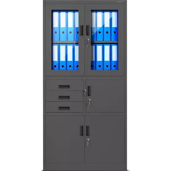 Kancelářská sestava Kancelářská skříň Filip kov antracit