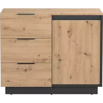Komoda Komoda 1d3s Sierro Dub Artisan/Černá