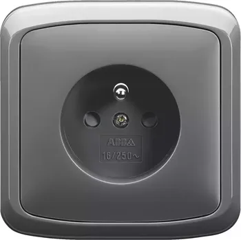 Elektrická zásuvka Zásuvka Tango, barva kouřová šedá