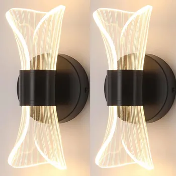 Nástěnné svítidlo LED nástěnné svítidlo ČERNÉ 12W LOFT moderní do ložnice